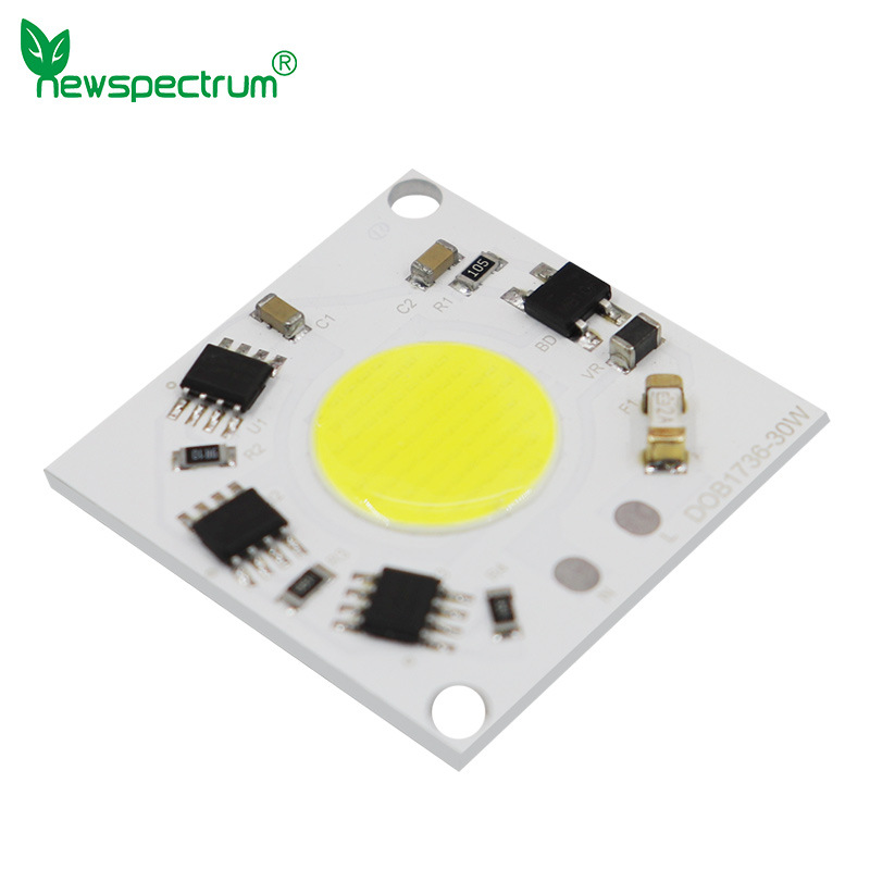 LED COB灯珠220V 高压免驱动光源集成贴片小圆片大小方块植物灯珠
