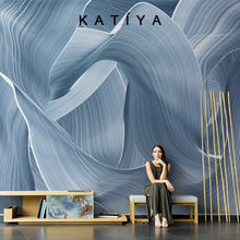 Katiya法式轻奢高端抽象艺术壁纸电视背景墙壁画无缝沙发墙布
