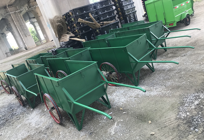手拉垃圾转运车 花园清运车 环卫保洁手推式保洁车 环卫手推车