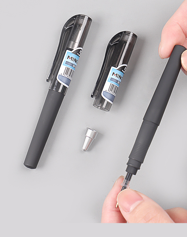 名马便携迷你中性笔子弹头口袋笔超速干签字笔办公商务小巧学生用