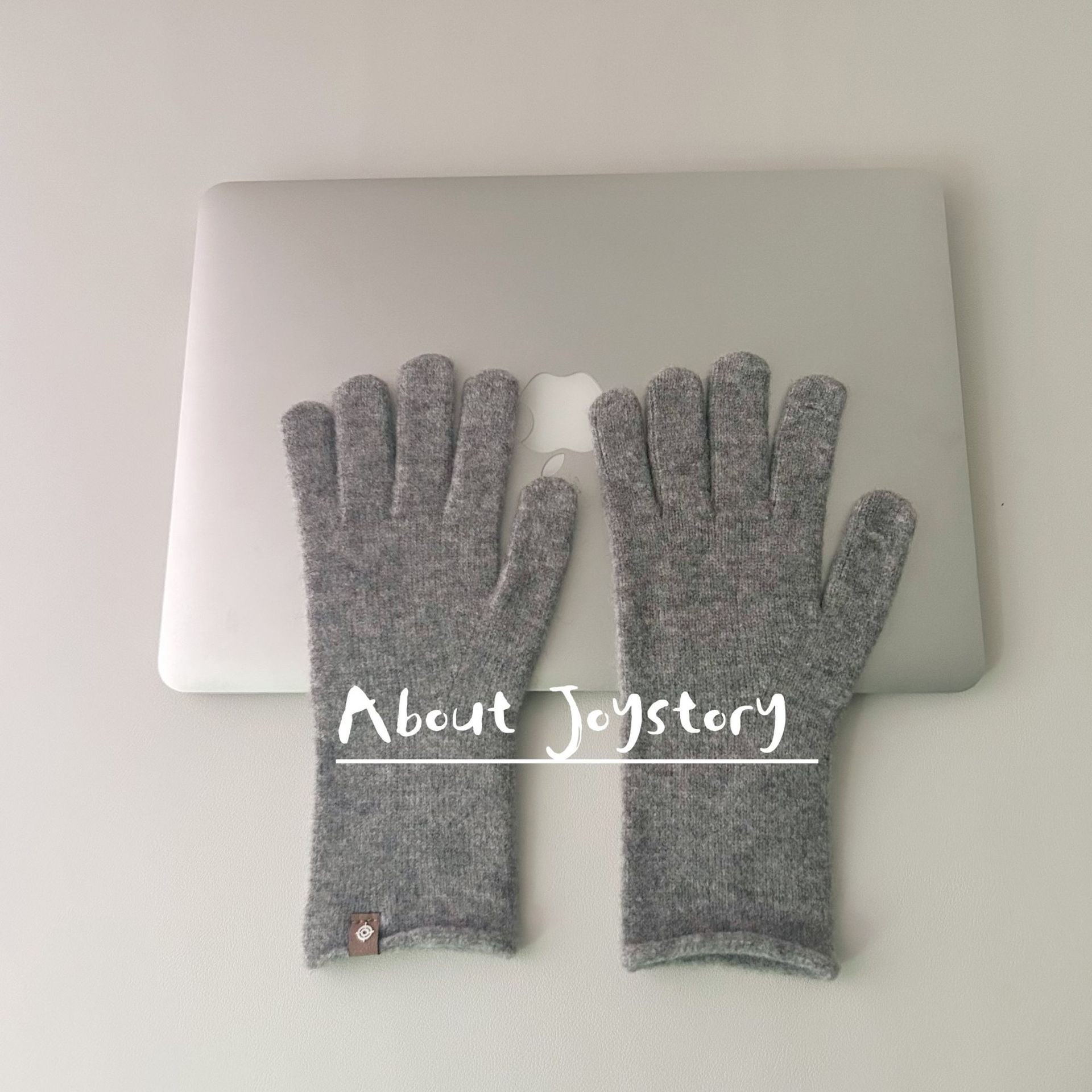 South Korea Dongdaemun Thermal Knitting Knitting Wool Gloves Female Autumn and Winter Open Finger Touch Screen Cold-Proof Warm Green Female