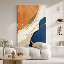 装饰客厅轻奢落地画抽象艺术玄关装饰画客厅沙发大幅壁画