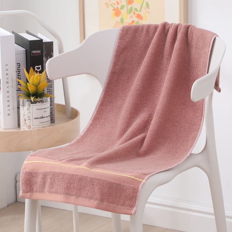 40*90 Lengthened Bath Towel Cotton Adult plus Size Thickened Sports Hood Workout Sweat Absorbent Dark Big Towel