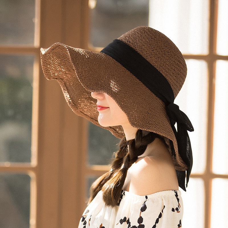 女士帽子夏款太阳冒子女帽防晒大渔夫帽高级感庶太阳帽洋气漂亮的