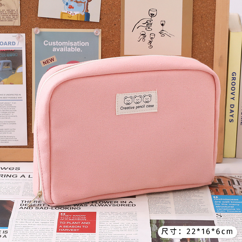 Large Capacity Student Pencil Case Wholesale Classification Storage High-Looking Cosmetic Bag Compartment Storage Bag Storage Bag