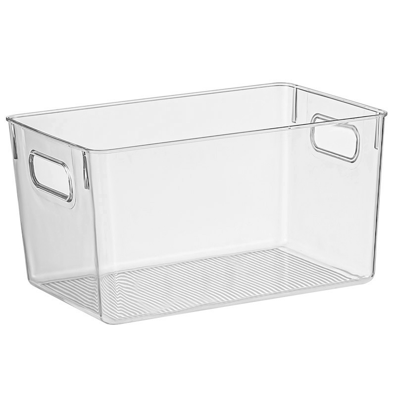 Book Storage Box Transparent Storage Organizing Box Children's High School Classroom Table Top Book Picture Book Basket Book Shelf