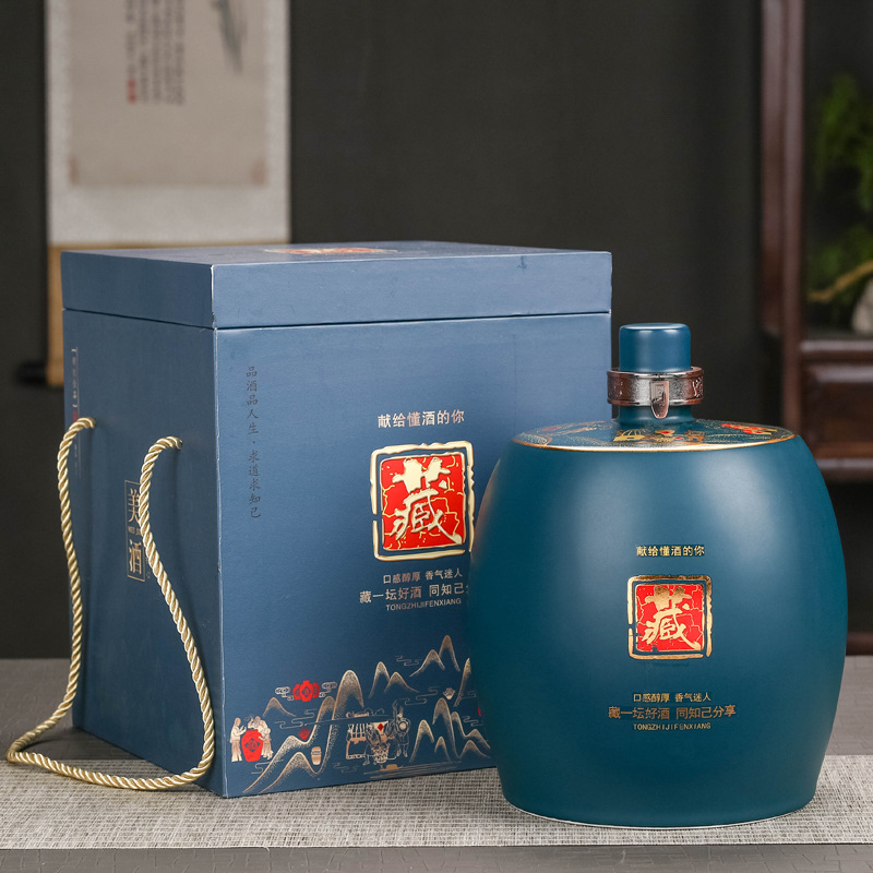 批发陶瓷酒瓶1斤3斤5斤装白酒罐仿古风家用酒壶密封空酒坛子窖藏