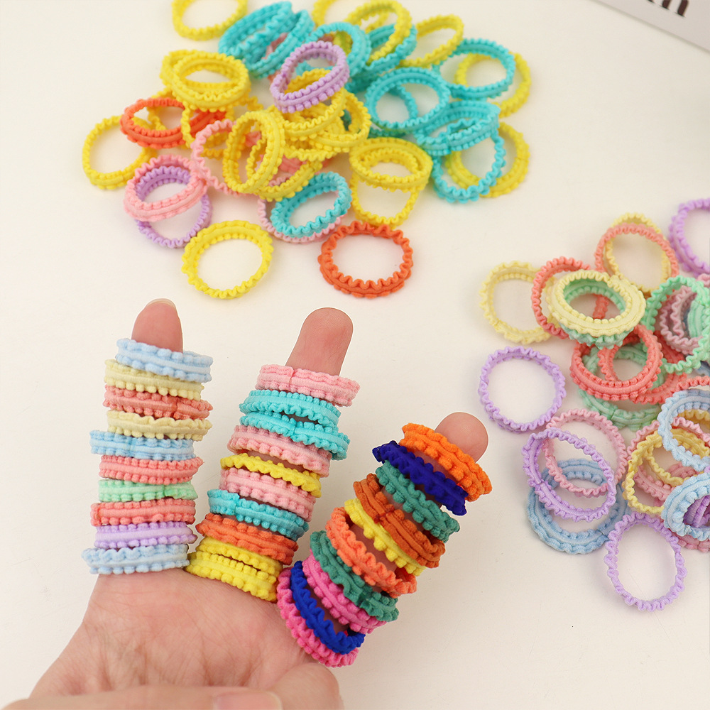 Colorful High Elastic Hair Friendly String Girls' Hair Tie Small Hair Ring High Elastic Baby Hair Tie Small Pull Hair Rope