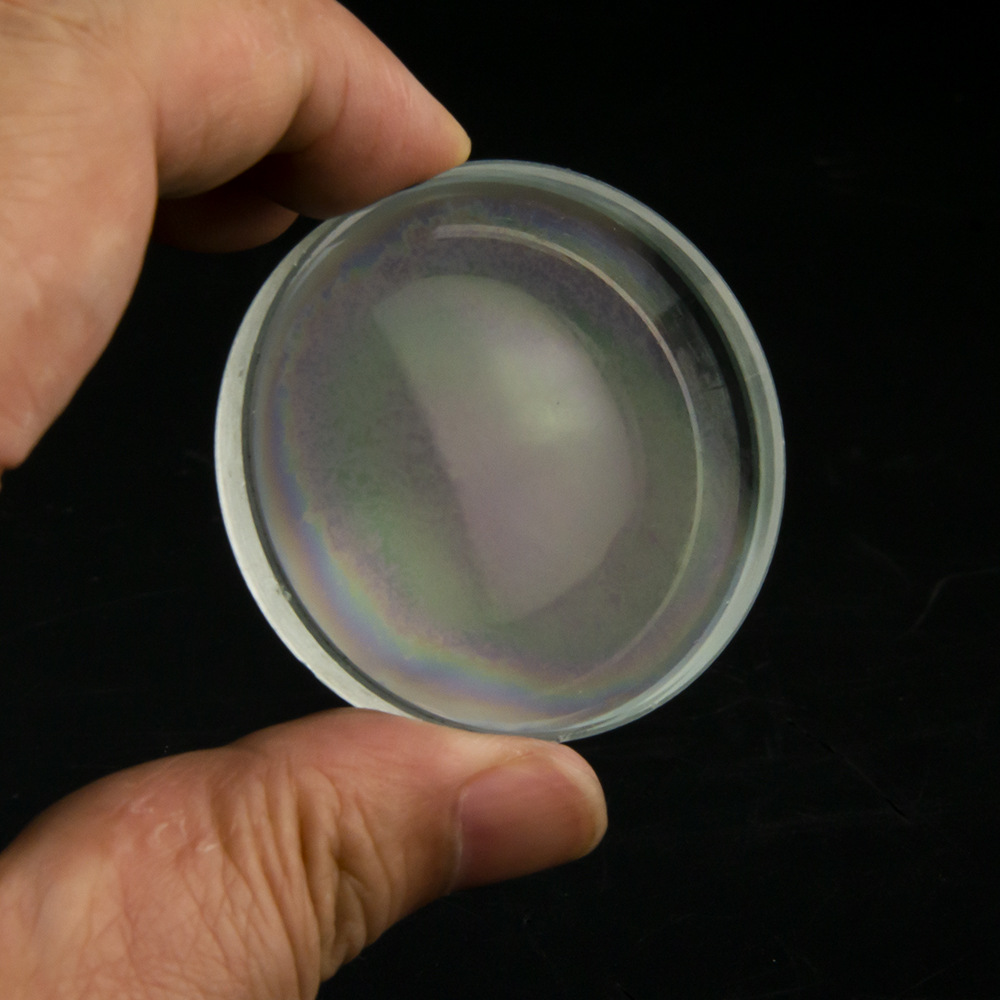 50mm光学玻璃透镜医疗科研用放大镜片凸透镜聚光调焦放大透镜zlm