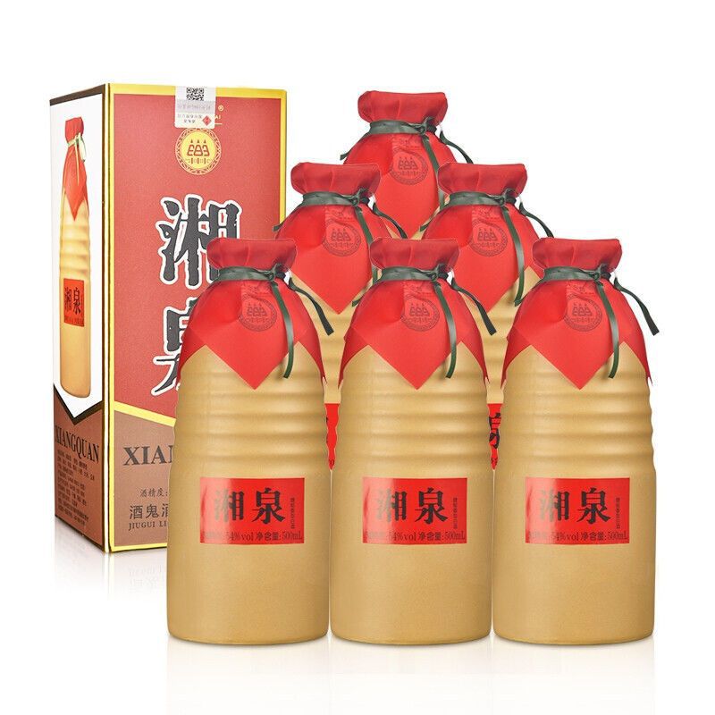 酒鬼 湘泉酒 54度500ml*6瓶盒装酒鬼馥郁香型白酒整箱湖南名酒