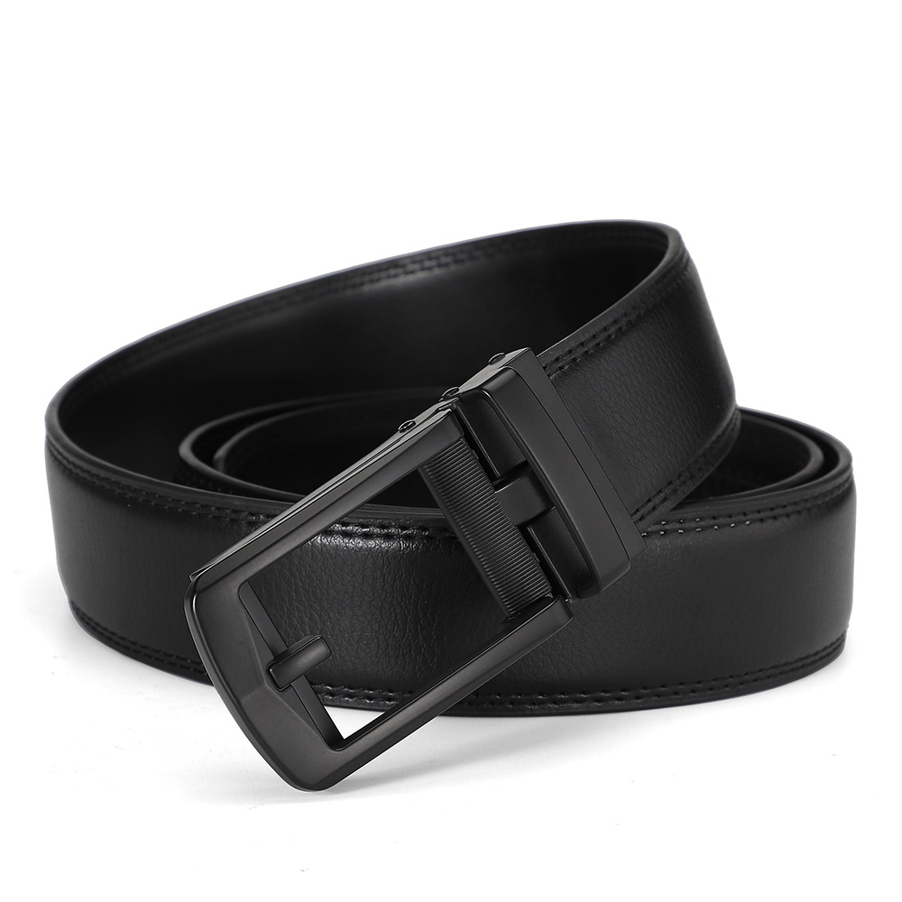 厂家直销二层牛皮皮带男士批发真皮带身自动扣腰带时尚男款腰封