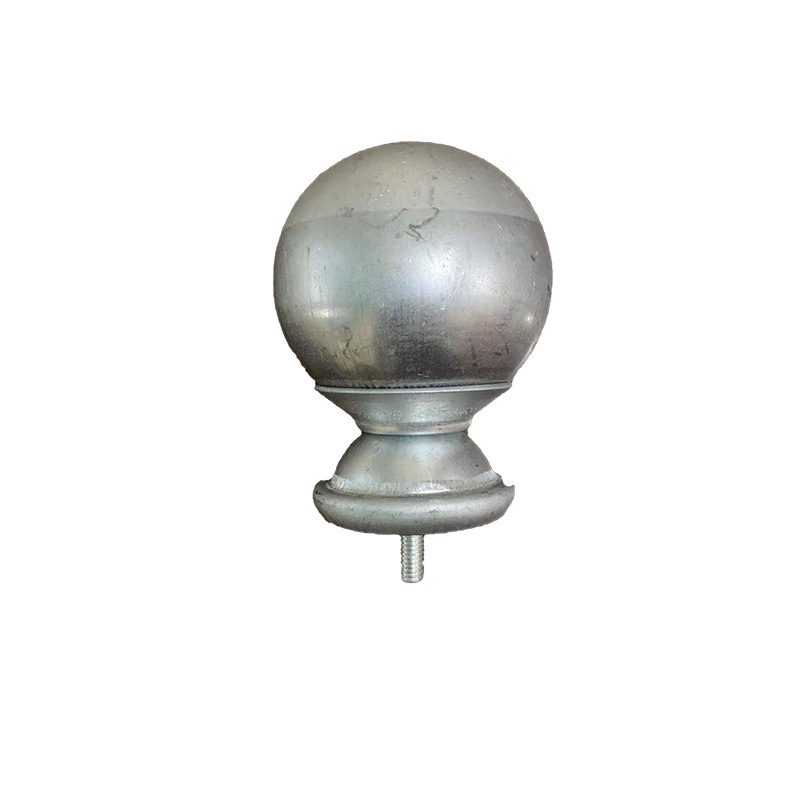 38插座60球铁艺床五金配件欧式柱头球圆管盖帽大底球立柱装饰圆球