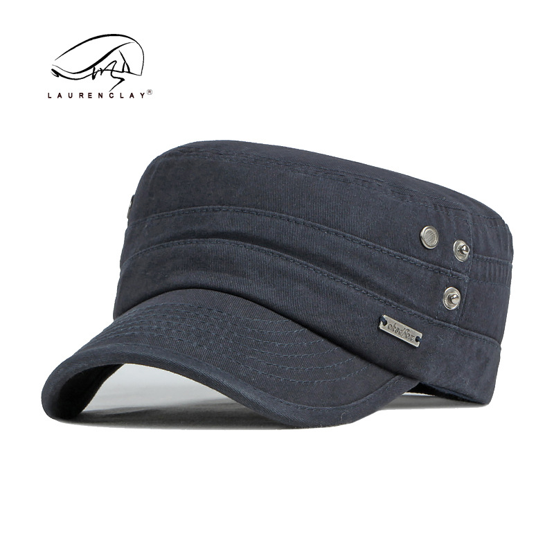 2023 New Personal Korean Style Flat-Top Cap Men's Spring and Summer Thin British Retro Casual Sun-Proof Peaked Cap for Women