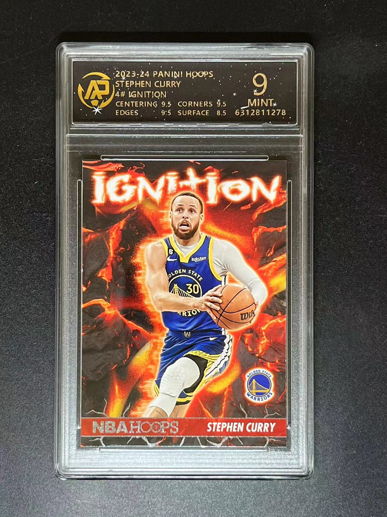 库里球星卡 评级卡 帕尼尼勇士队球星卡 男生礼物 如图带评级卡砖