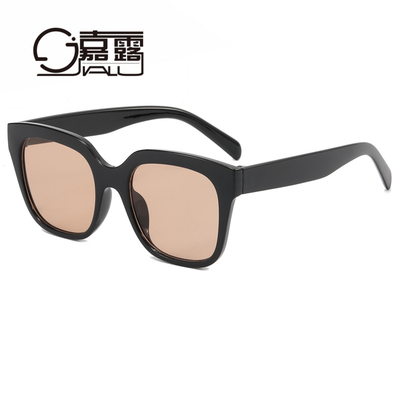 Fashionable Square Sunglasses Korean Style Xiaohongshu Ins Men's and Women's Street Shot Concave Style Personalized Glasses Sunglasses