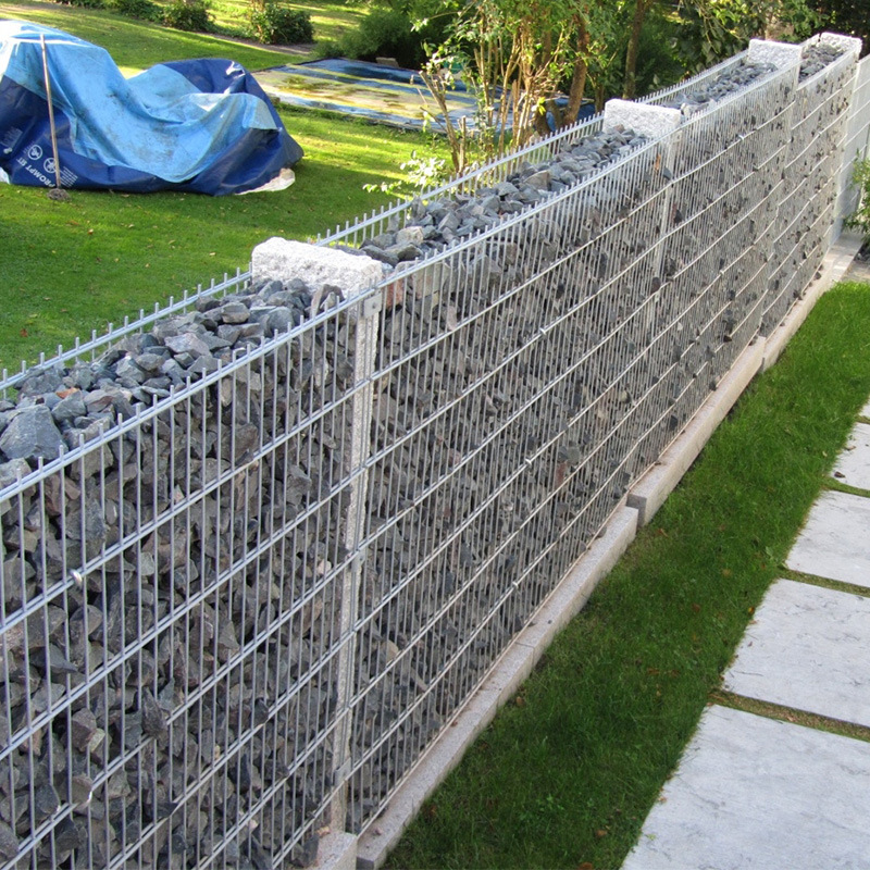 河道护坡电焊石笼网水利防汛格宾网景观防护铅丝笼宾格网箱批发