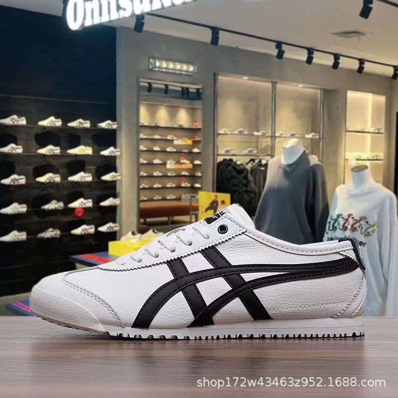 Shoes Made in Putian Onitsuka Tiger Slip-on High Version Classic Men's and Women's Low-Top Casual Board Shoes German Training Shoes Top Layer Leather Generation Hair