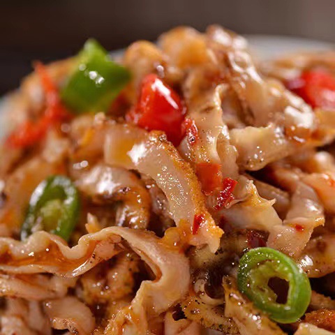 香辣扇贝裙边干贝贝裙罐头贝裙边下饭菜红油麻辣酱海鲜即食