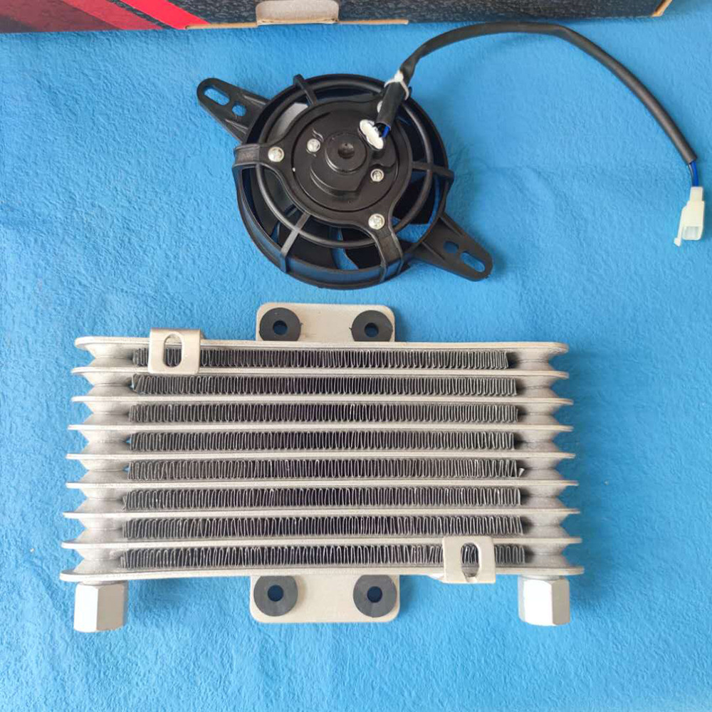 摩托车发动机机油冷却器风扇冷却散热器摩托车自行车沙滩车通用
