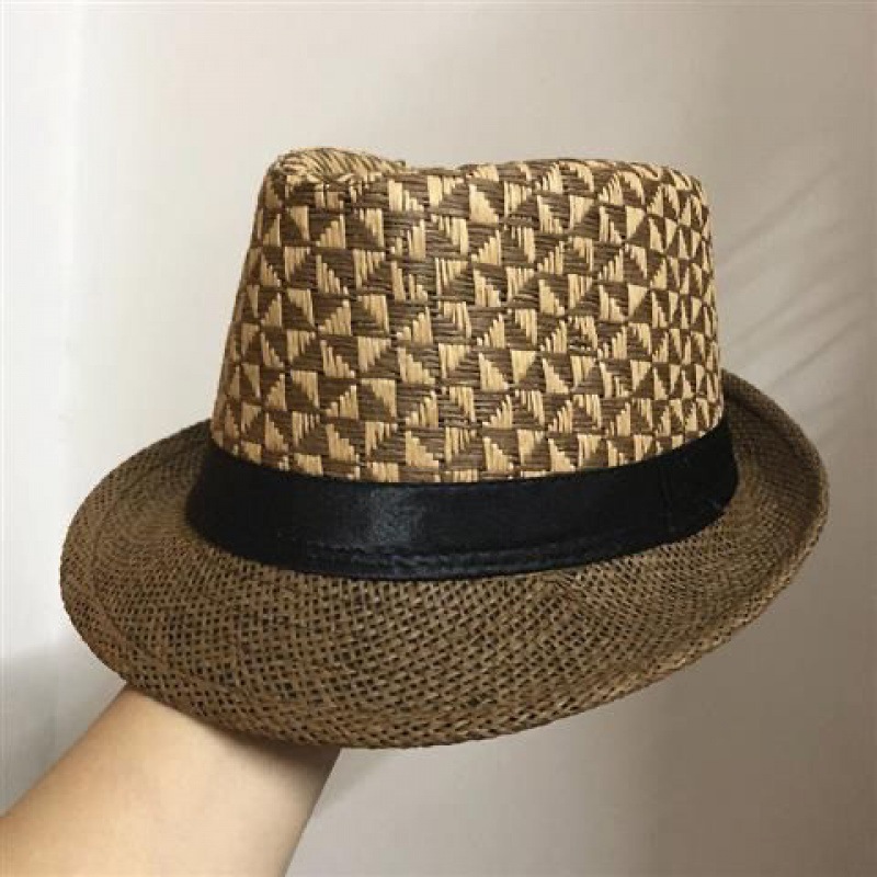 男士礼帽潮韩版太阳帽夏季薄帽子男夏季遮阳帽户外防晒爵士帽帽