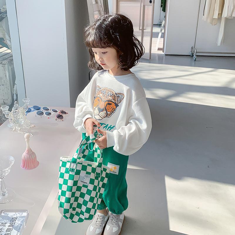 女童春装套装2022年新款春秋儿童网红洋气时髦女宝宝运动两件套潮