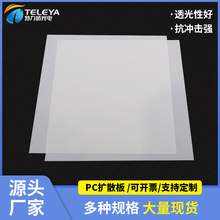 乳白色透光亚克力扩散板面板灯透明PC扩散板LED灯片导光板批发
