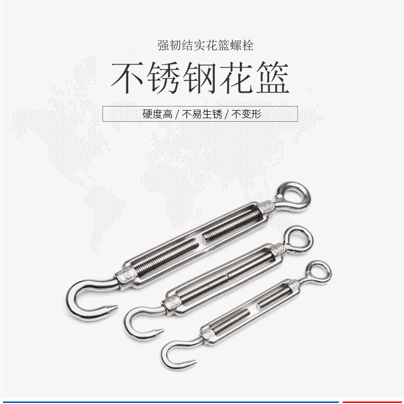 Factory Wholesale Turnbuckle Open Turnbuckle Bolt Masteel Turn Buckle Tighten Belt Steel Wire Rope Tensioner