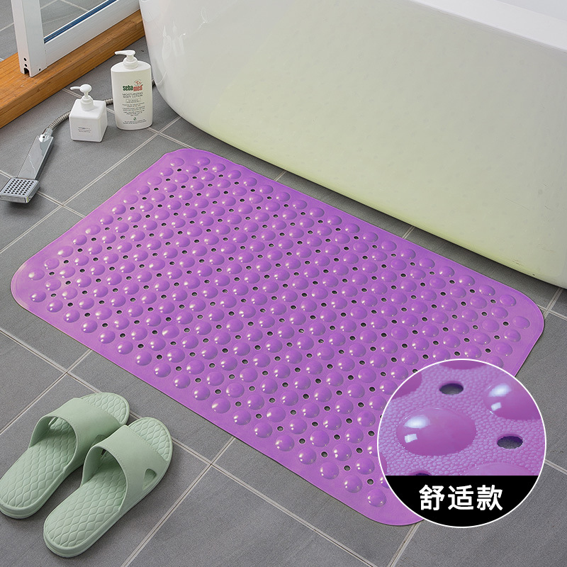 Bathroom Non-Slip Mat Hotel PVC Suction Disc Floor Mat Home Bath Bathtub Mat Toilet Toilet Massage Foot Mat
