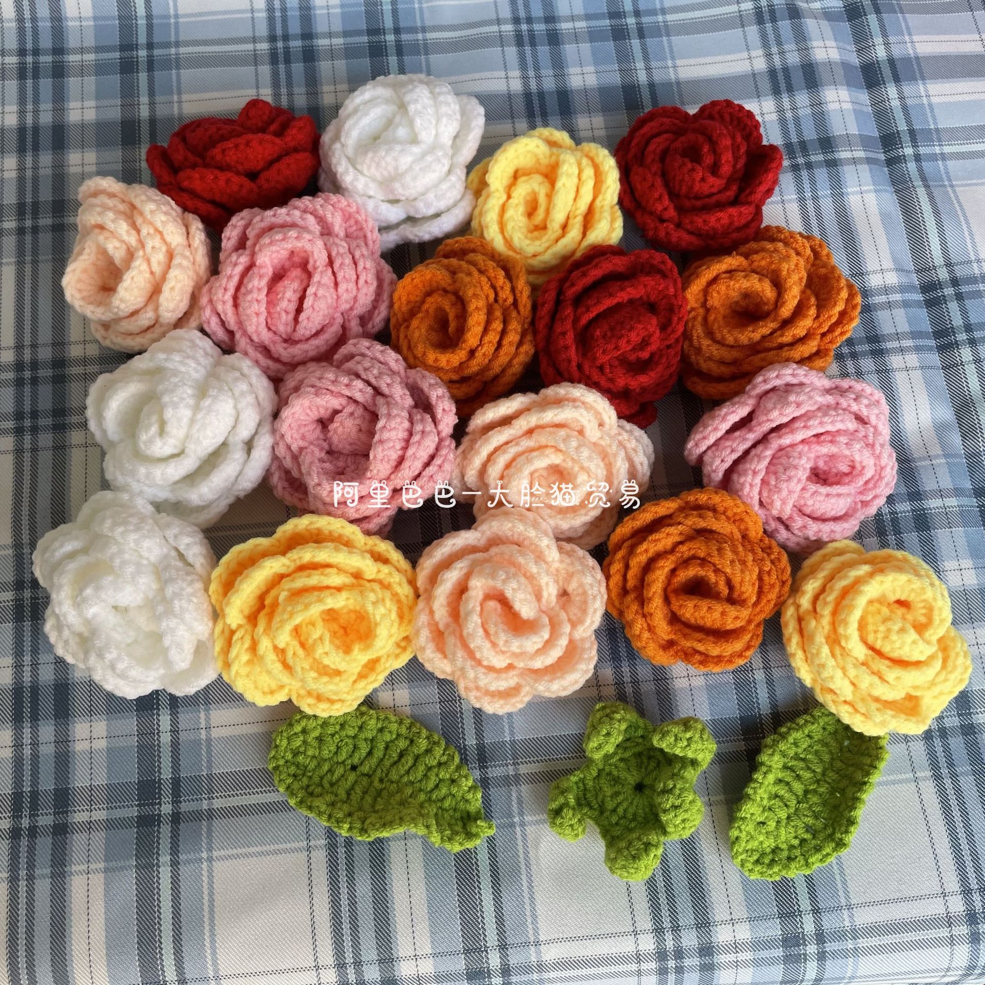 Crocheted Artificial Flower Head Rose Sunflower DIY Clothing Sccessories More than Accessory Petals