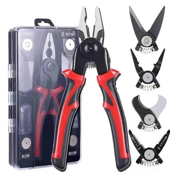 New Multipurpose Tools Five-in-One Replaceable Plug Tool Set Multi-Function Pliers Foreign Trade
