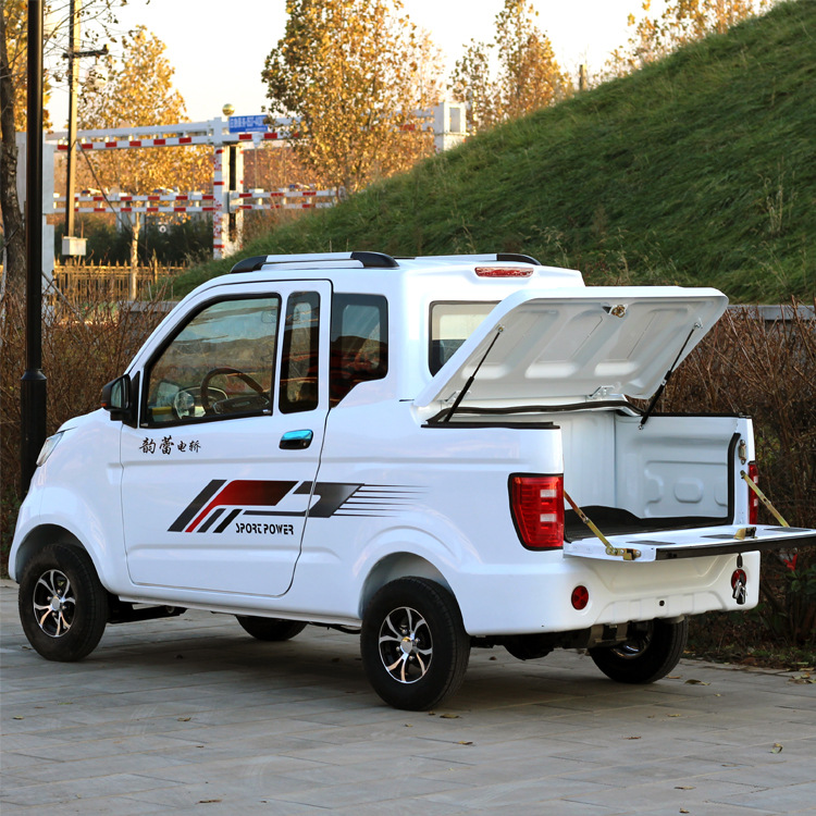 电动汽车皮卡油电两用四轮代步轿车全封新能源家用接孩子小型4人