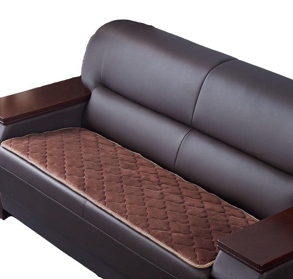 办公室皮沙发垫子四季通用实木沙发坐垫红木质长椅防滑加厚座垫冬