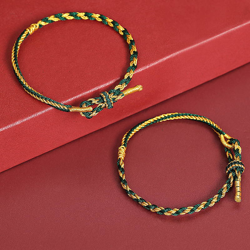 Zodiac God Red Rope Weave Bracelet Buddha Hand Braided Rope Couple Men and Women Colorful Braided Rope Wholesale