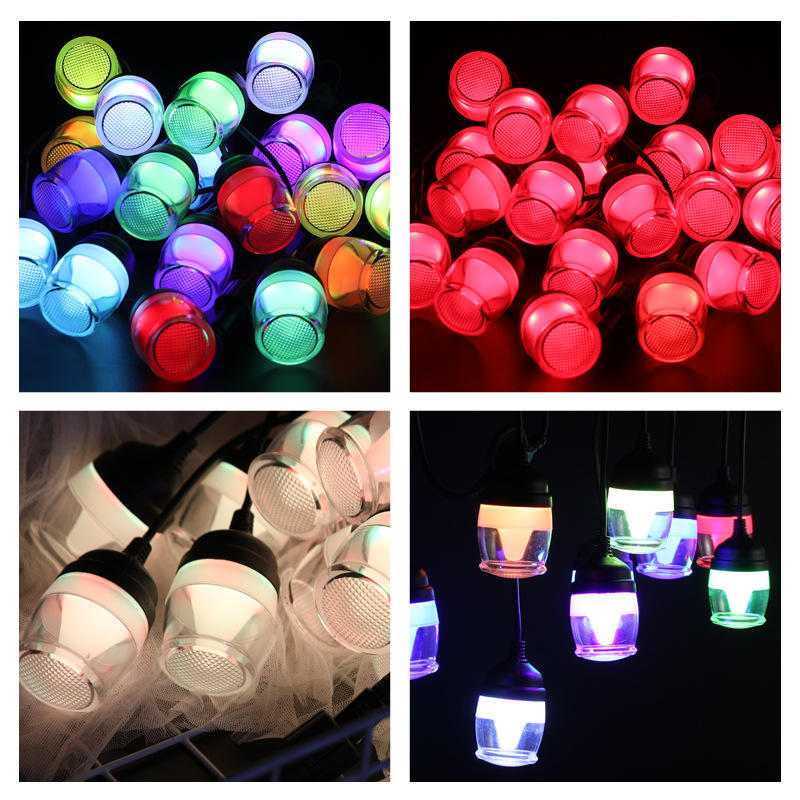 亚马逊手机app七彩灯串圣诞节日小串灯创意rgb太阳能室外气氛装饰