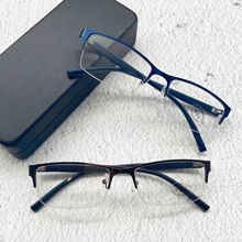2022新款男士半框防蓝光眼镜经典男士商务眼镜框可配成品近视男潮