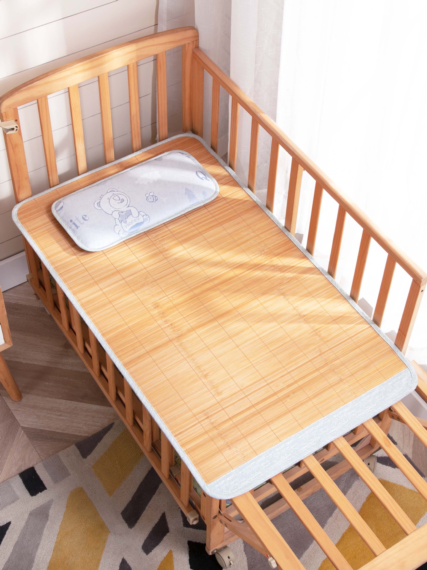 夏季避暑凉席婴儿可用儿童草席夏季幼儿园午睡双面席子宝宝竹席床