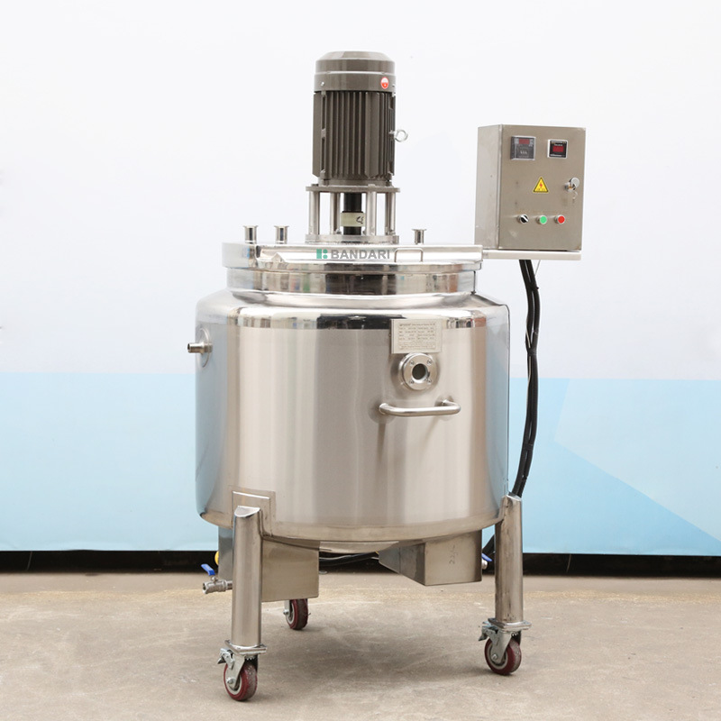 1000l液体生物电加热发酵罐水溶肥料不锈钢搅拌罐搅拌桶调配罐