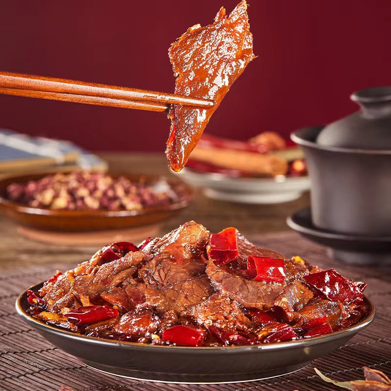 【3包】付小姐椒麻牛肉四川自贡冷吃牛肉片熟食下酒小吃即食零食