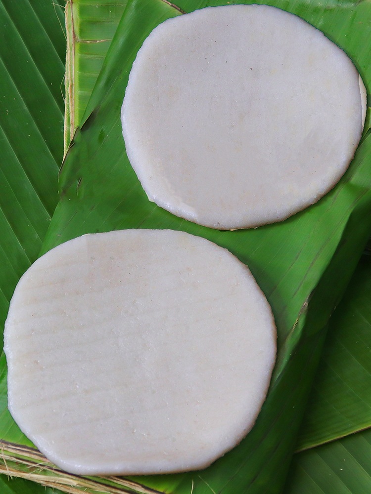 包邮云南德宏特产紫米糯米粑粑 紫米糍粑饵块傣族手工舂制粑粑1斤