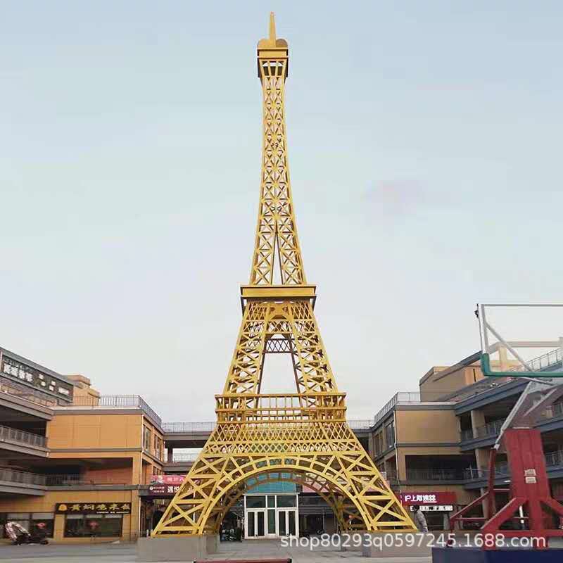 法国巴黎埃菲尔铁塔工艺品户外模型摄影道具装饰落地摆件6米8米15