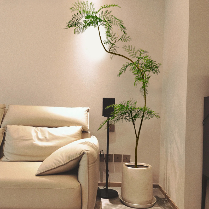 蓝花楹仿真绿植高端轻奢室内客厅装饰花仿生假植物大型落地盆栽树