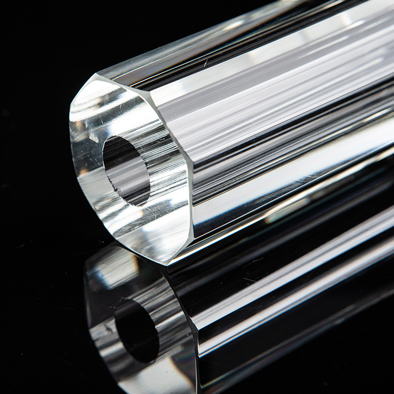 厂家直销导光超高透明高硼硅3.3圆玻璃棒水晶条定制灯饰配件