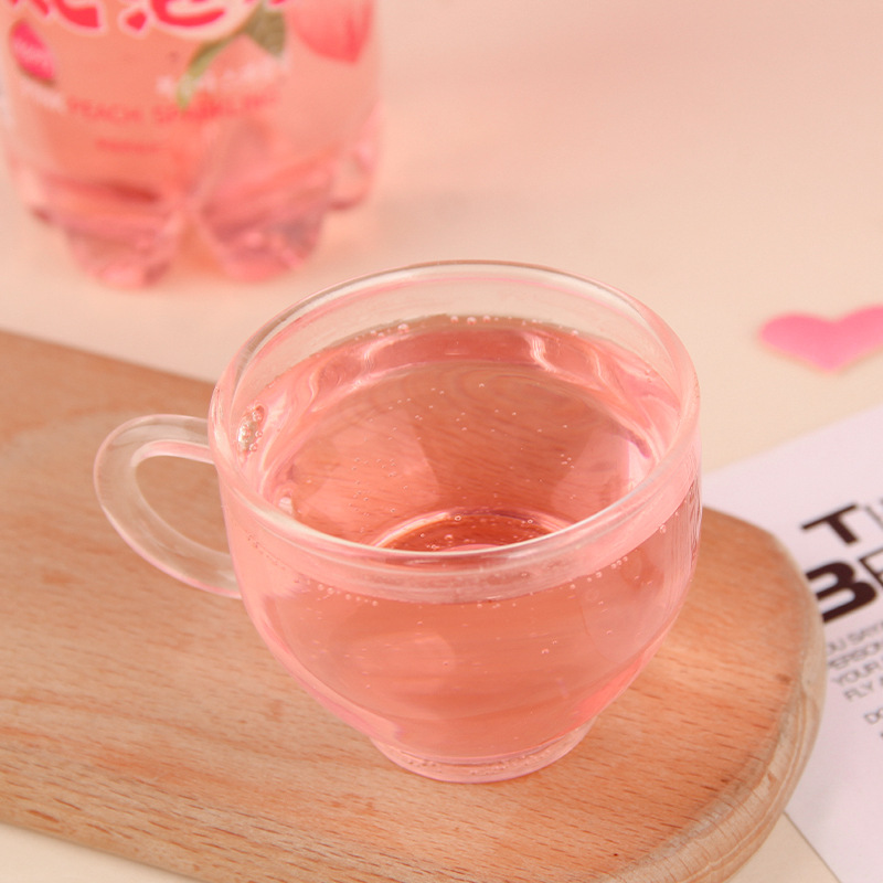 韩国进口熊古屋气泡水碳酸饮料350ml 罐装桃子葡萄荔枝味夏日饮品