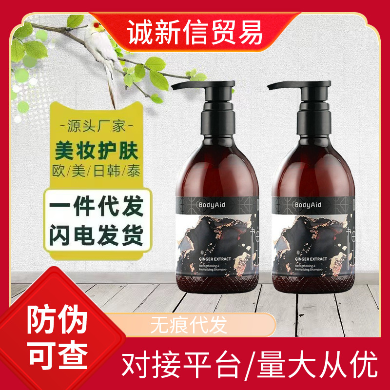 bodyaid/博滴琴叶生姜防脱洗发水330ml改善脱发浓密控油蓬松批发