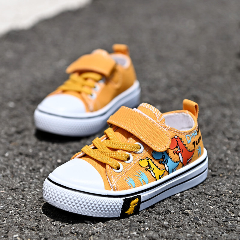 Children's Canvas Shoes Boys Girls' Shoes Baby Leisure Low-Top Shoes Fashion Sneakers Spring and Autumn Breathable Shoes