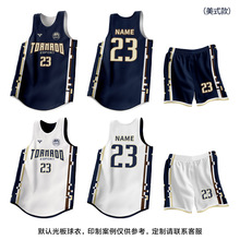 双面篮球服套装男印字正反两面穿女运动比赛美式球衣训练队服印字