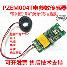 PZEM-004T单片机市电参数220V功率电压电流电能功率因素频率检测