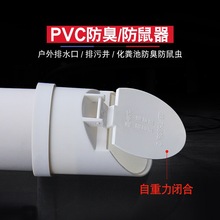 PVC排水管防返臭污水外套防臭器阀门50 75 110 160防臭蚊虫鼠蛇盖