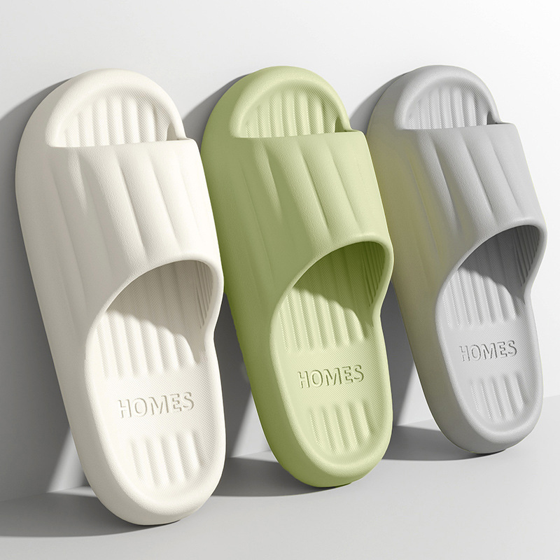 Slip-on Slippers for Men 2023 New Indoor Home Home Non-Slip Bathroom Eva Sandals for Women Summer Outdoor Wear