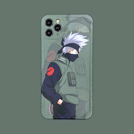 5%动漫火影忍者卡卡西手机壳iphone13/11promax苹果78p硅胶xr适用12